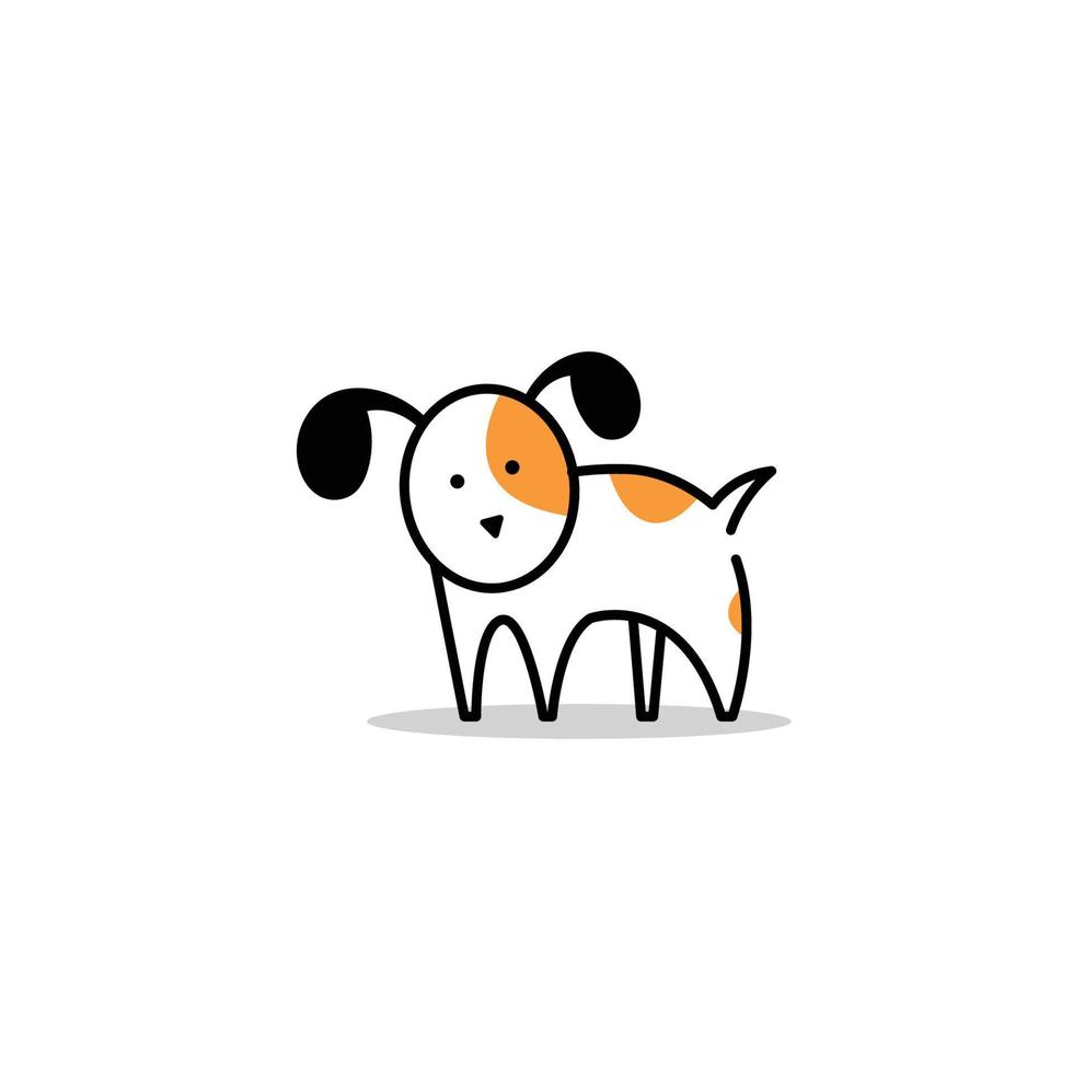 diseño de logotipo de mascota de cabeza.símbolo de icono de perro. ilustración de arte vectorial vector