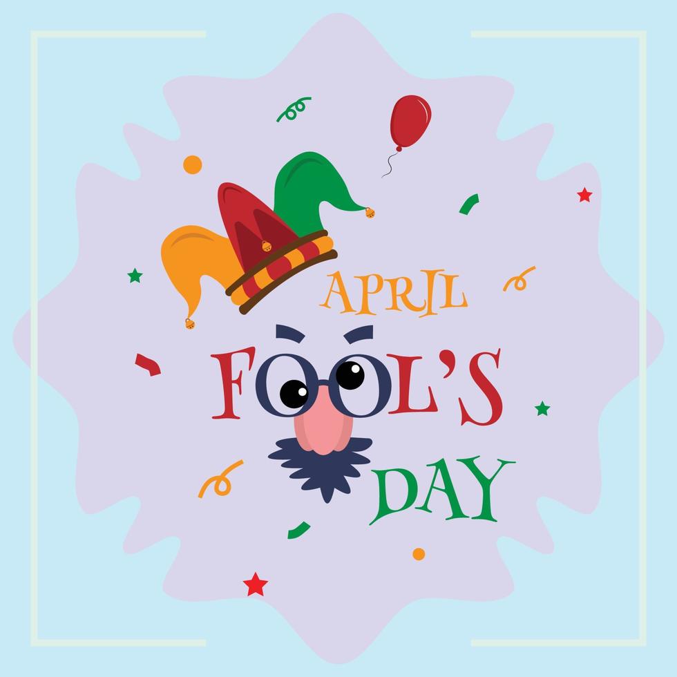 April fools day with surprise icons. Good For greeting cards, banners, flyers, etc. vector art illustration design