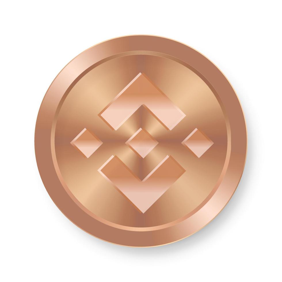 Bronze coin of Binance Concept of web cryptocurrency 7624274