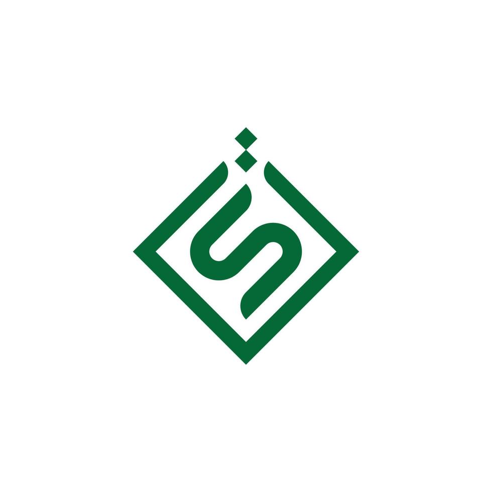 Letter S logo icon design template elements. modern minimalist arabic letter s logo design. vector