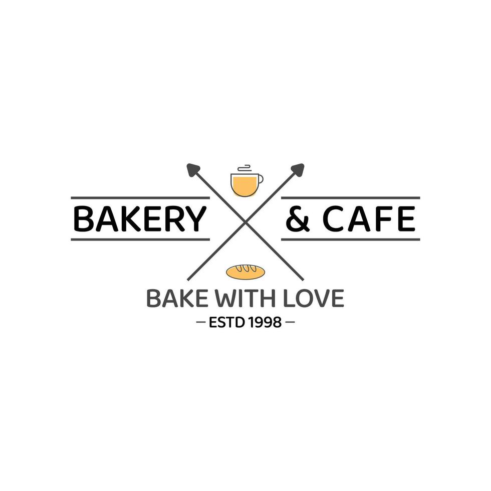 Vintage Retro Bakery, Cupcakes, and deserts Logo Badges And Labels Stock Vector with a little modern touch