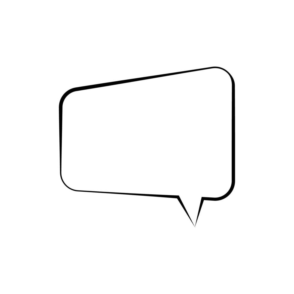 speech bubble frame for comic text isolated white background. Empty ...