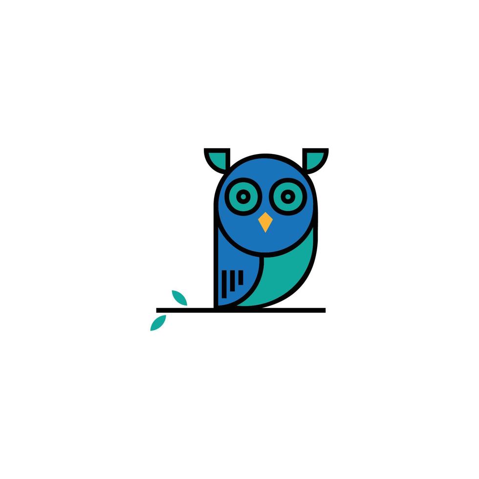 Modern Owl Logo Design. owl with cap and diploma good for companies, schools and colleges. Vector art illustration.