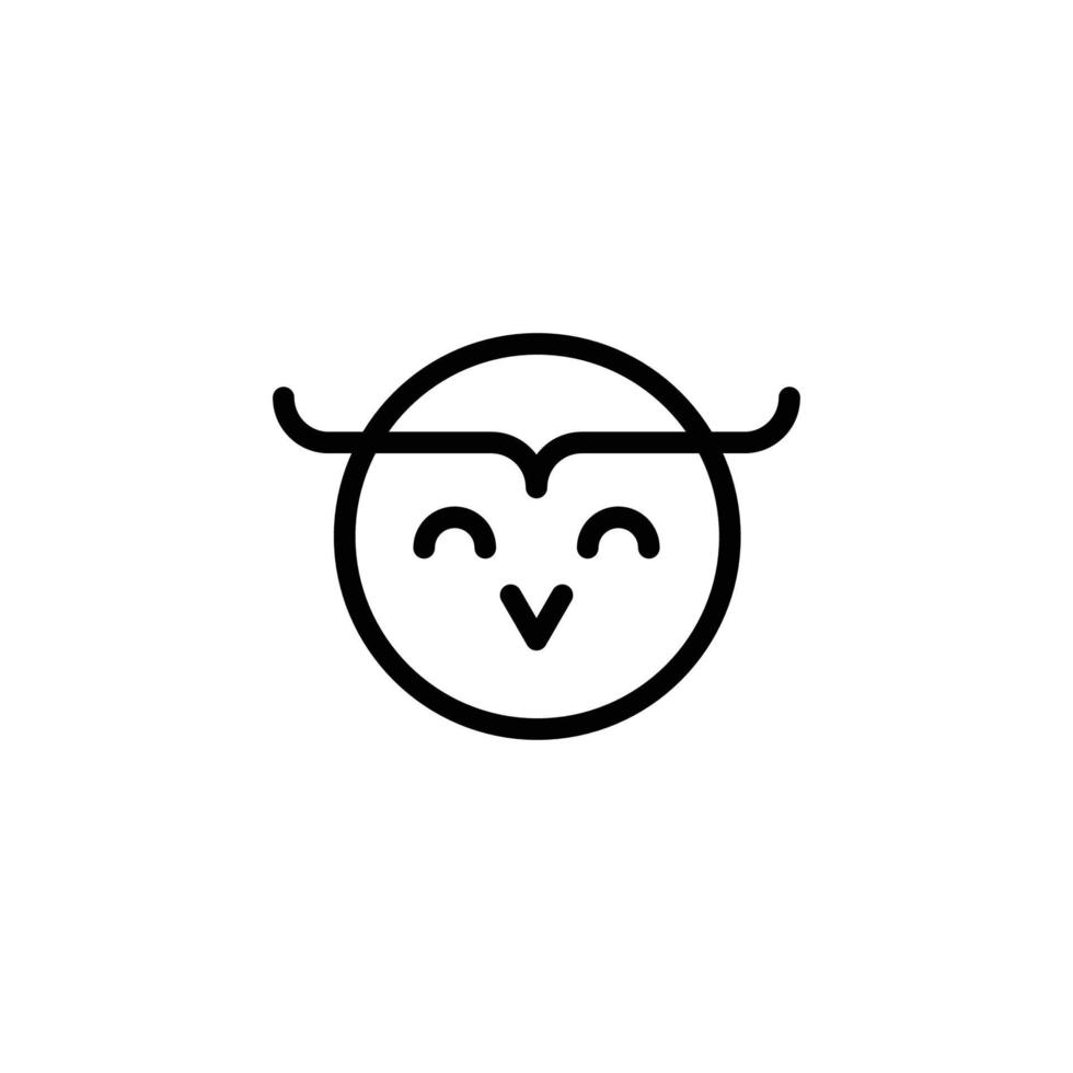 Owl bird logo template design. Smart Education logo with Owl Symbol. Vector art illustration