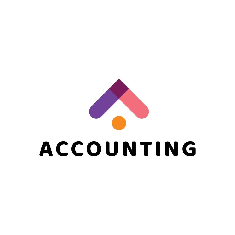 modern letter a business Logo Design with arrow for accounting, financial advisor, and investment. vector art illustration