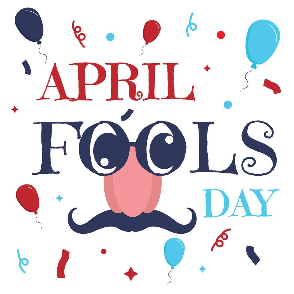 April fools day with surprise icons. Good For greeting cards, banners, flyers, etc. vector art illustration design
