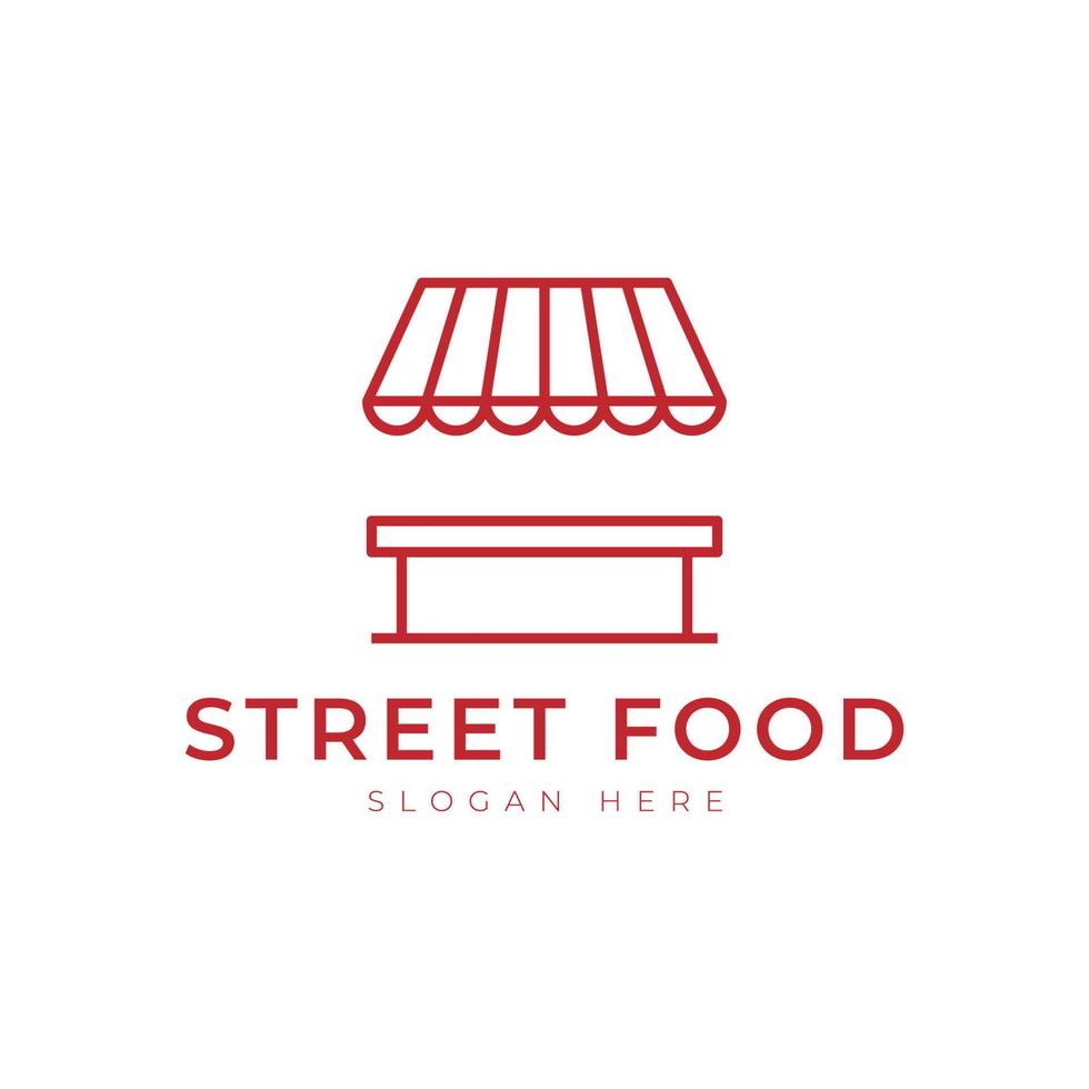 Street Food Logo for Restaurant Cafe Bar logo design vector