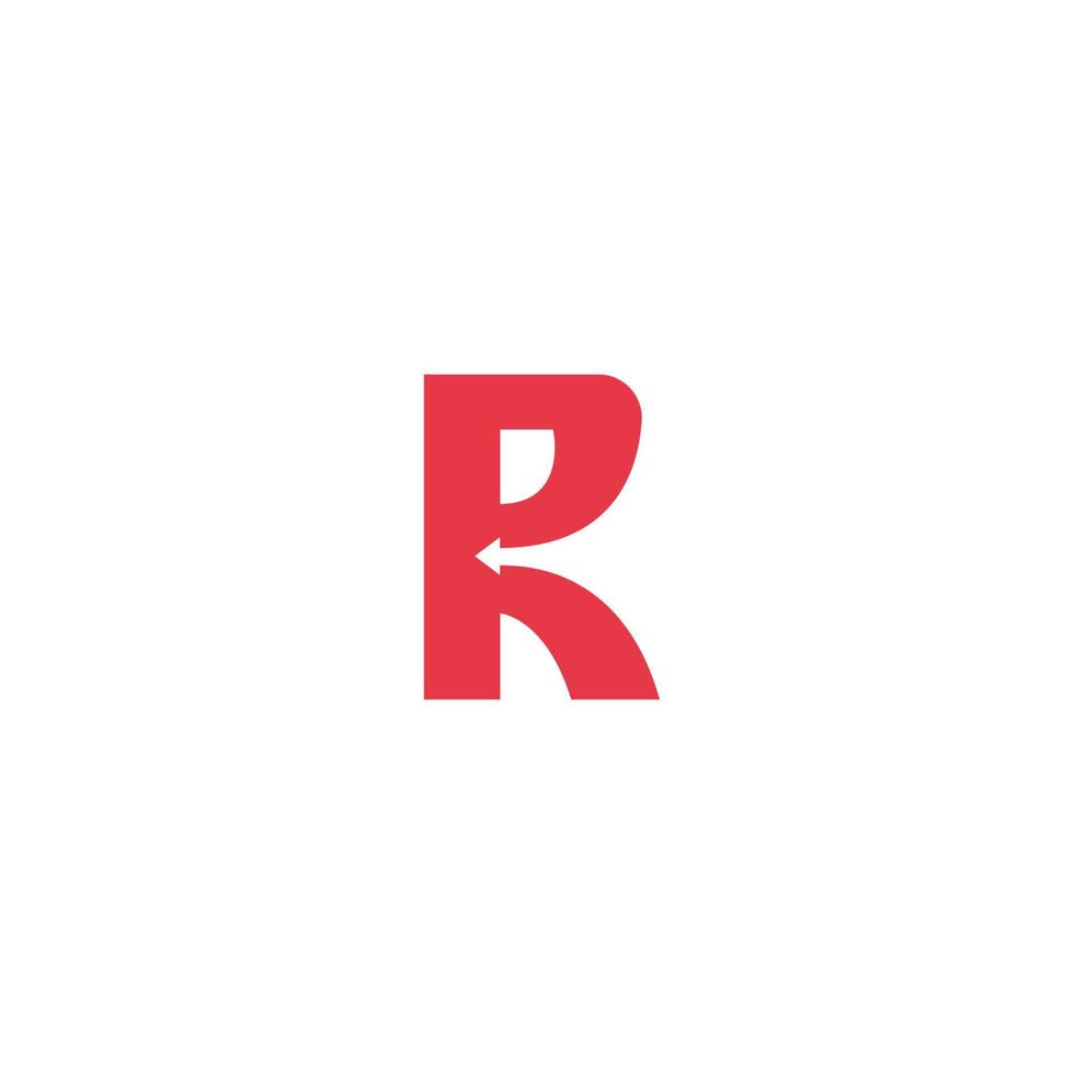 modern letter r business Logo Design with arrow for accounting, financial advisor, and investment. vector art illustration