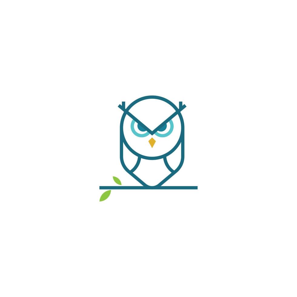 Modern Owl Logo Design. owl with cap and diploma good for companies, schools and colleges. Vector art illustration.