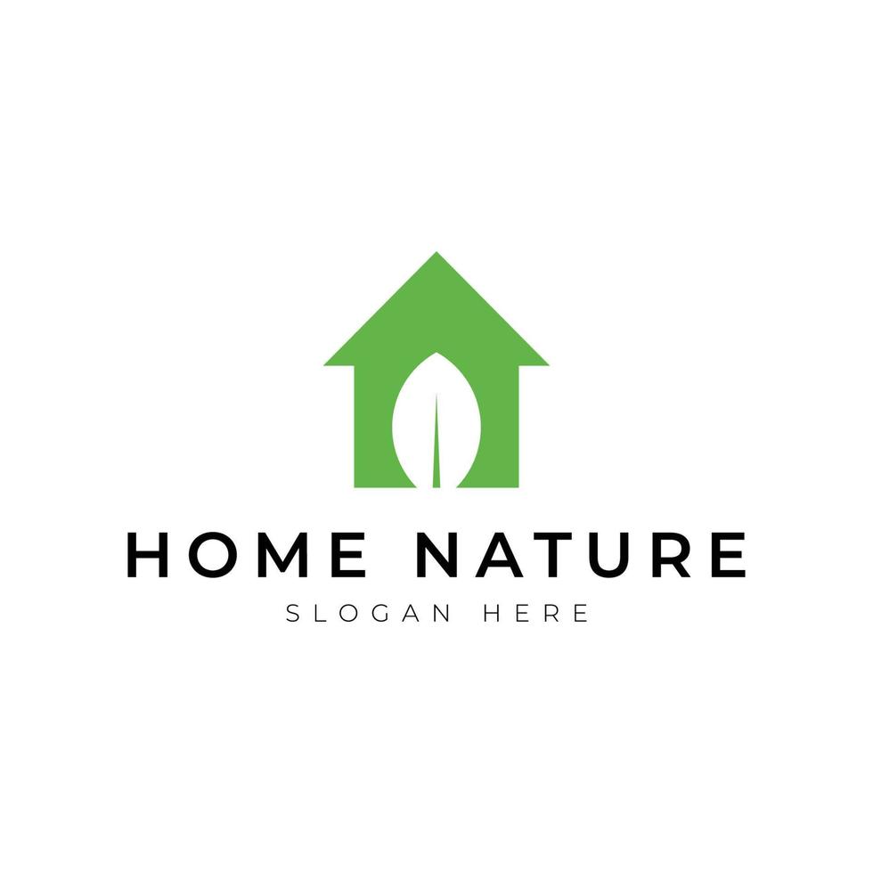 Nature Home Logo design vector. Good for Real Estate, Construction, Apartment, Building, House and Architecture vector