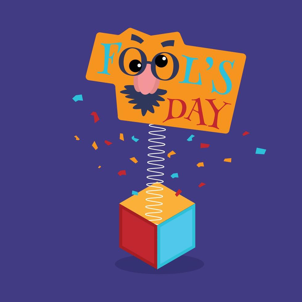April fools day with surprise icons. Good For greeting cards, banners, flyers, etc. vector art illustration design