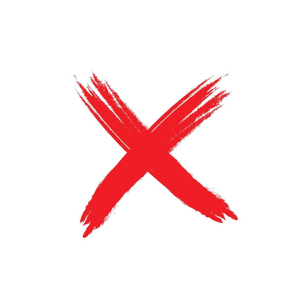 grunge red cross on white background 7625251 Vector Art at Vecteezy