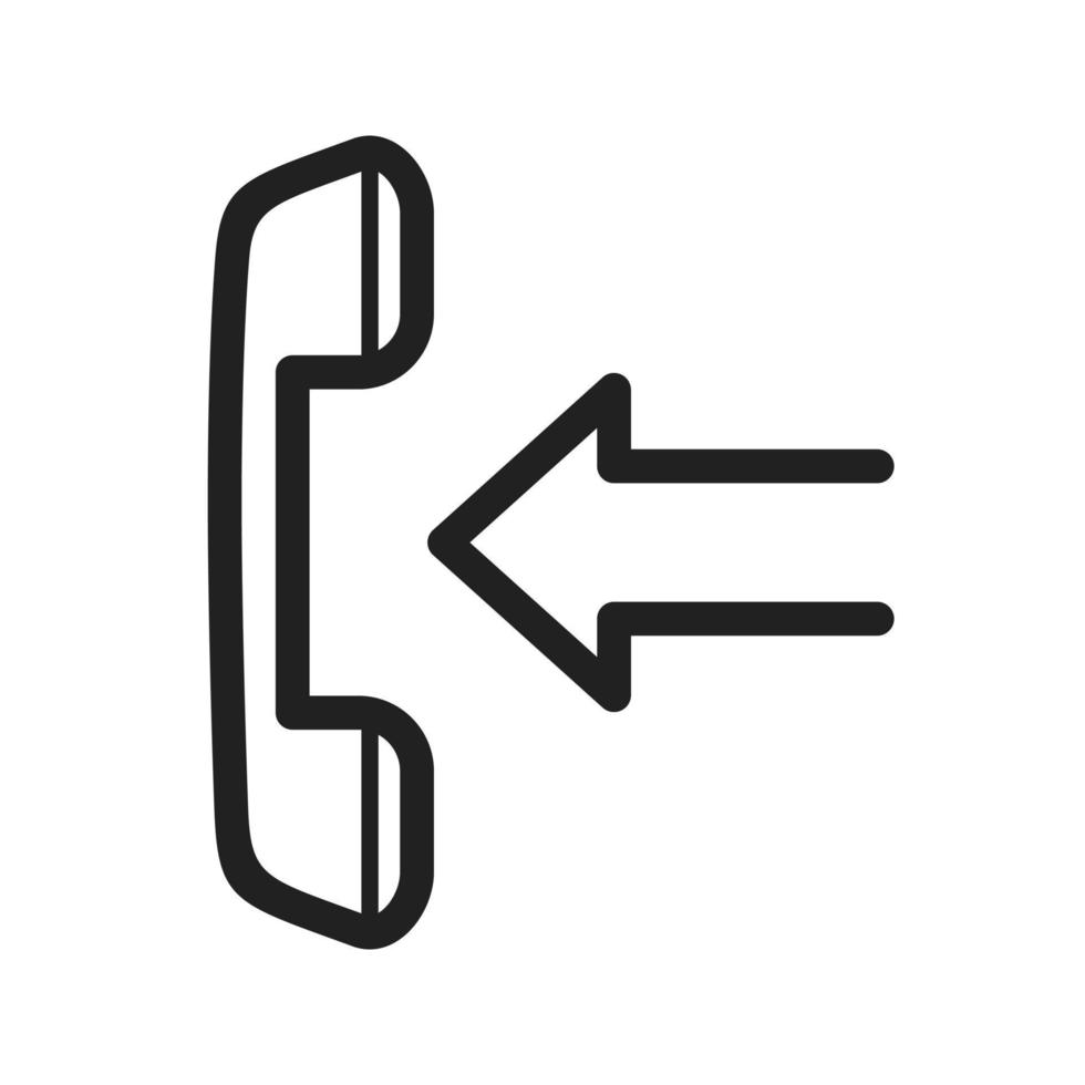 Incoming Call Line Icon vector
