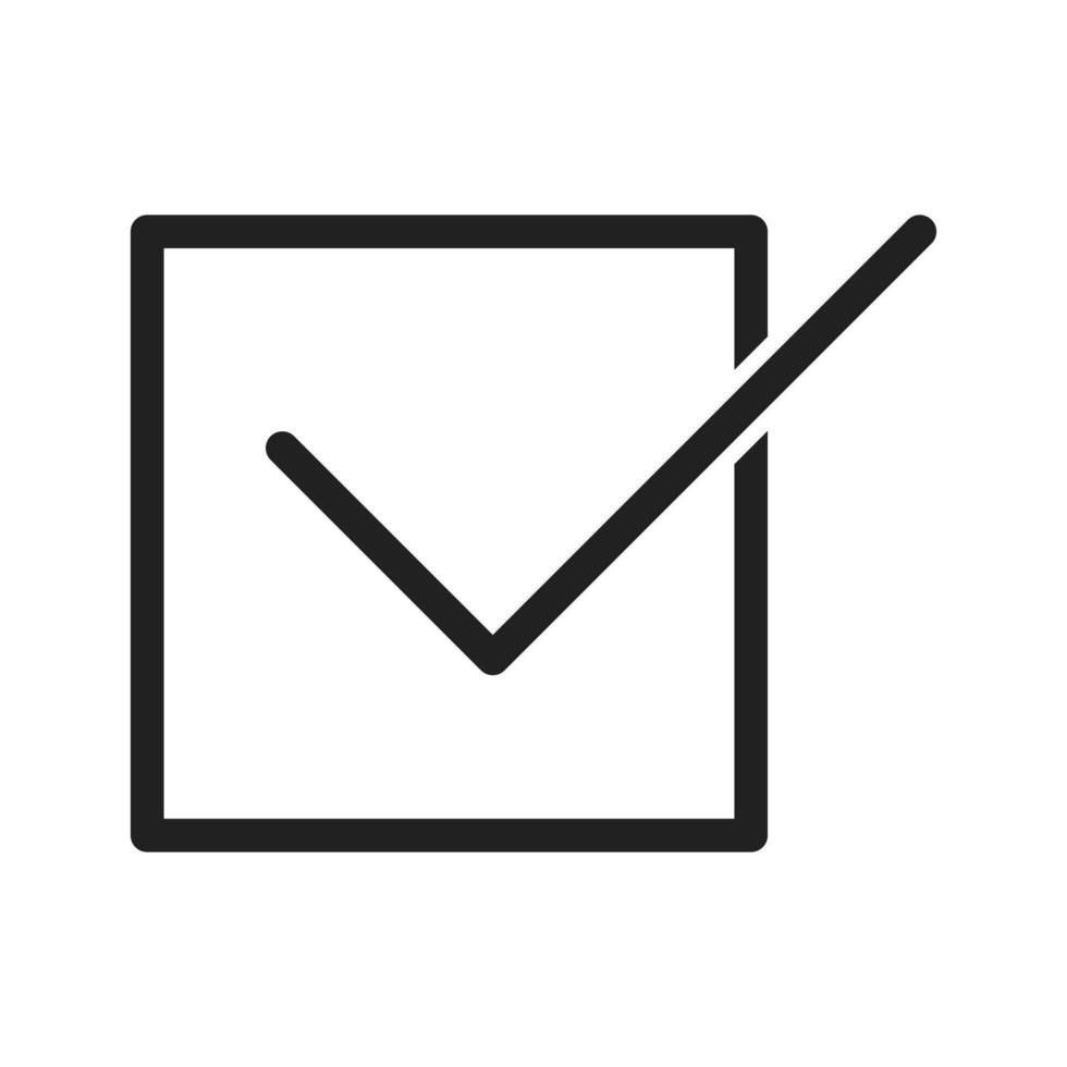 Checkbox Line Icon vector