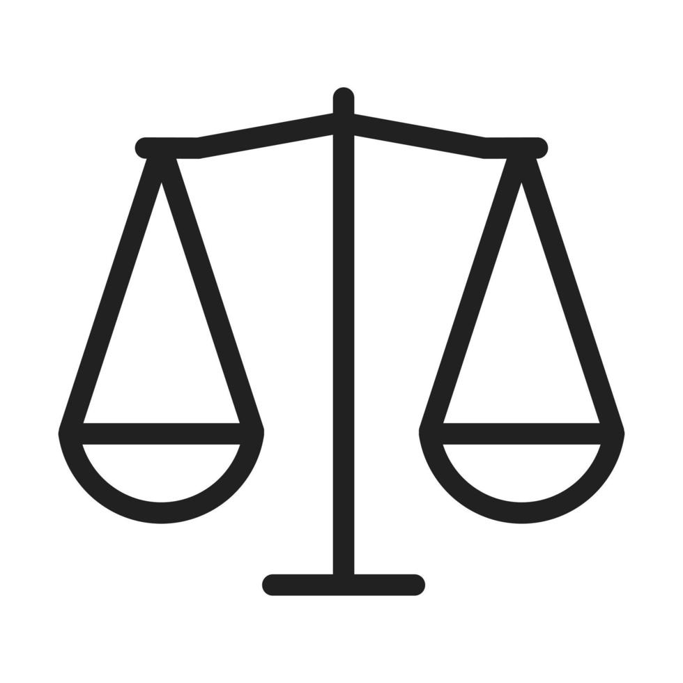 Scale Line Icon vector