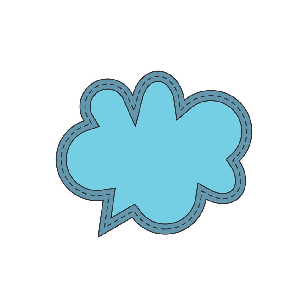blue speech bubbles. bubble icon vector