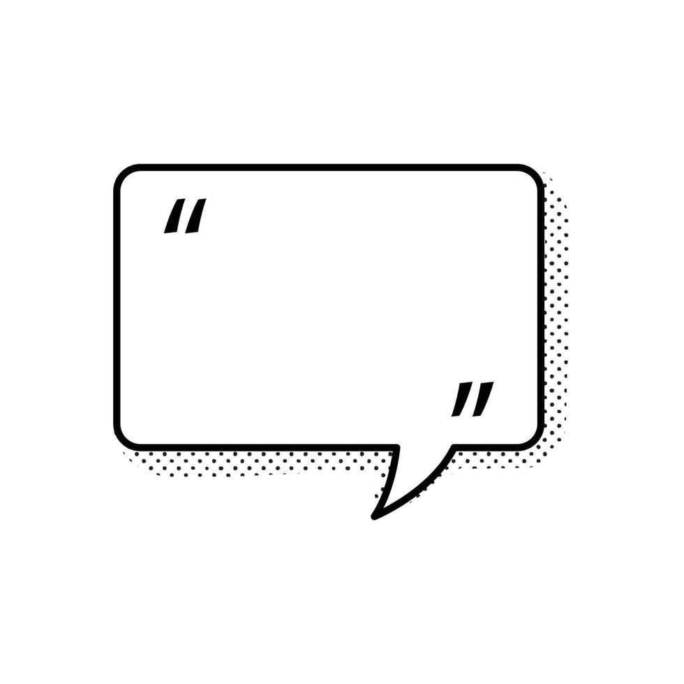 speech bubble frame for comic text isolated white background. Empty outline bubble for speech text. Dialog empty cloud, cartoon box. vector