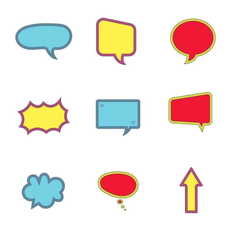 set of speech bubbles. bubble icon vector