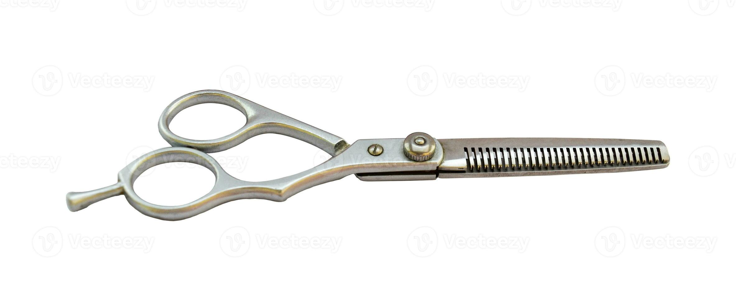 Hair cutting scissors, Isolated on a white background photo