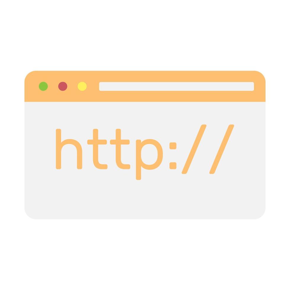 Hypertext Transfer Protocol Concept. Cartoon minimal style vector