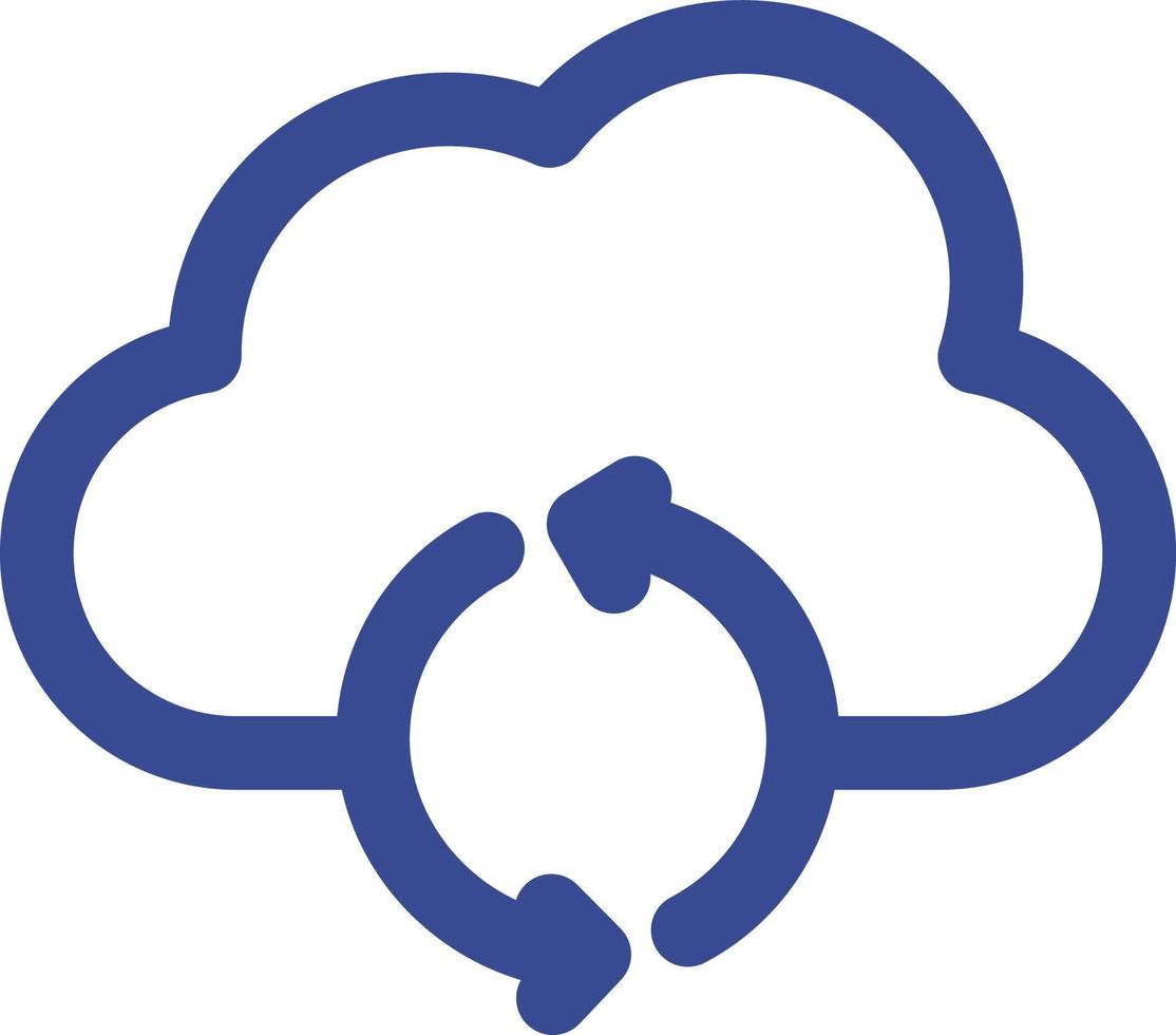 Cloud sync Isolated Vector icon which can easily modify or edit