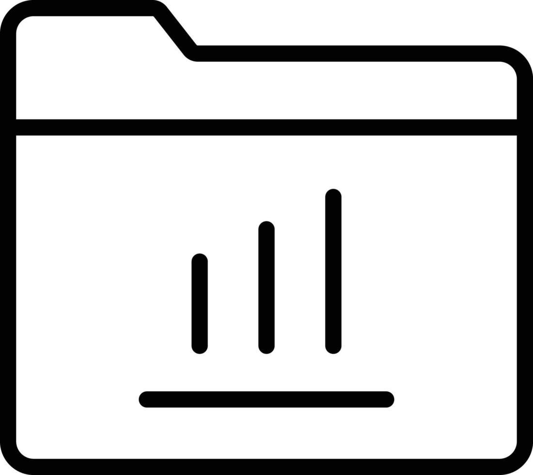 Folder statistics Isolated Vector icon which can easily modify or edit