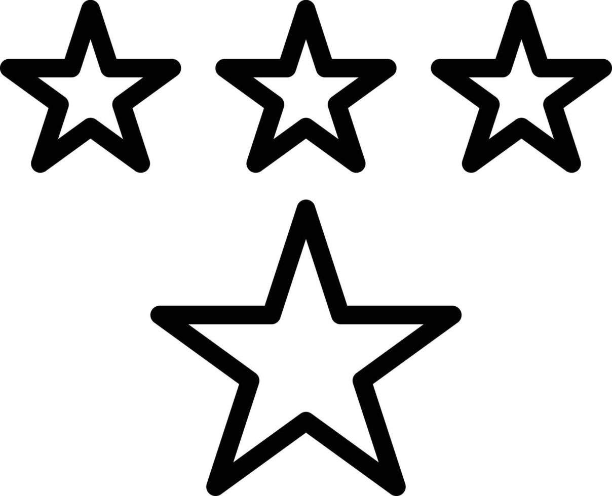 Rating star Isolated Vector icon which can easily modify or edit