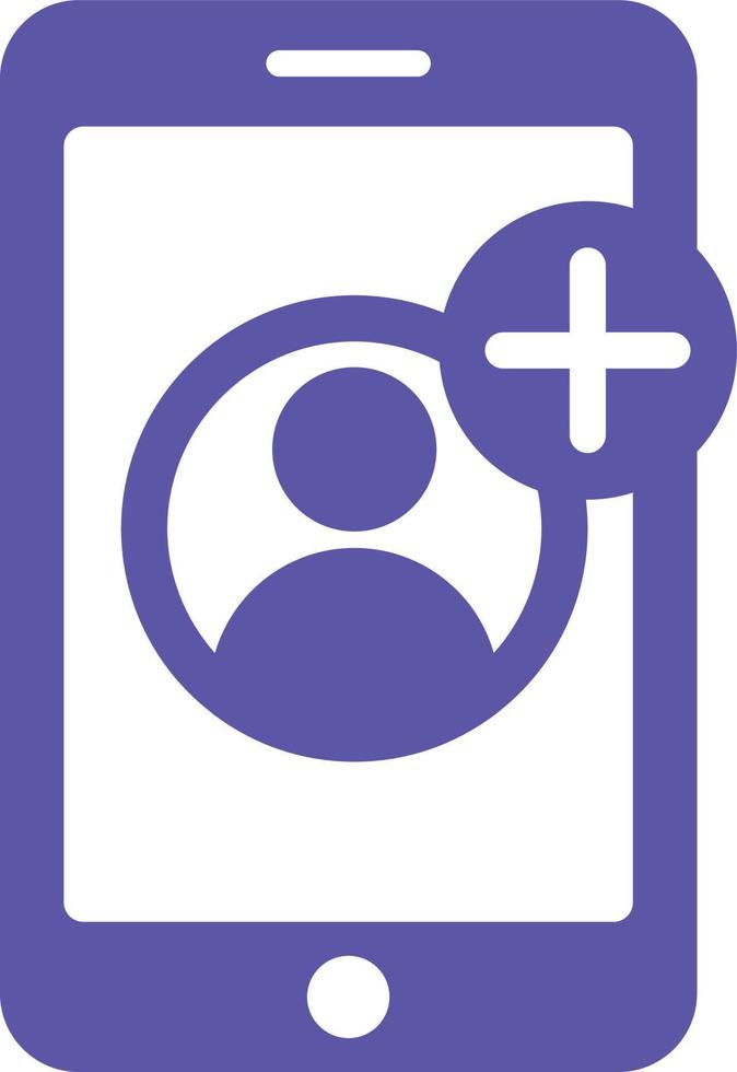 Add Mobile user Isolated Vector icon which can easily modify or edit