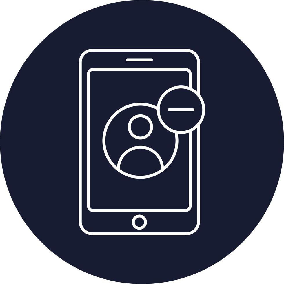 Remove Mobile User Isolated Vector icon which can easily modify or edit