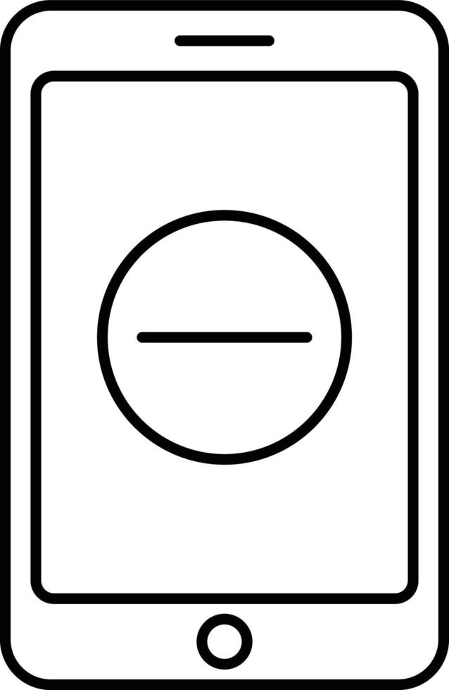Mobile App Remove Isolated Vector icon which can easily modify or edit