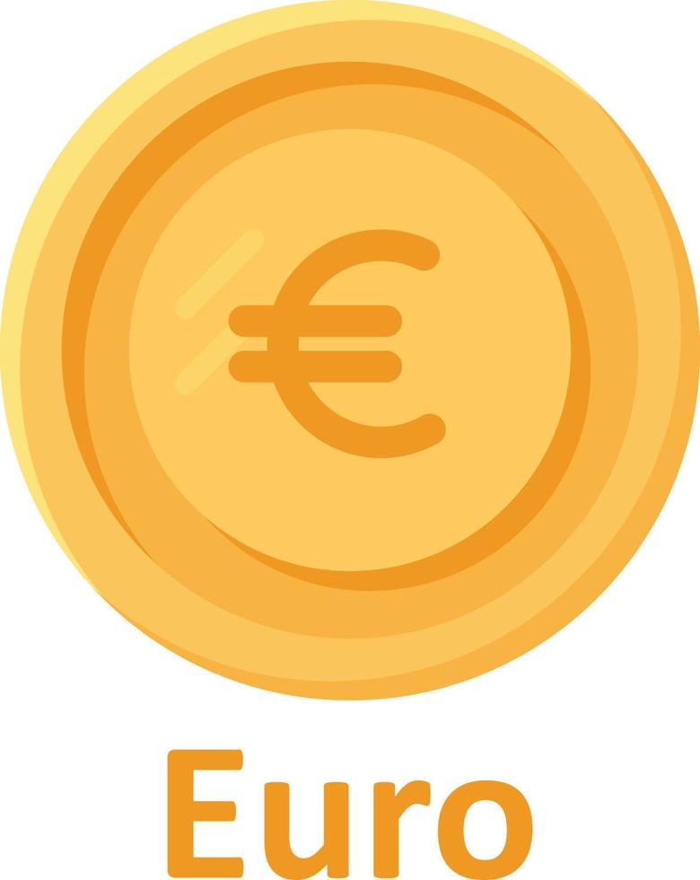 icono de vector aislado de moneda de euro que puede modificar o editar fácilmente