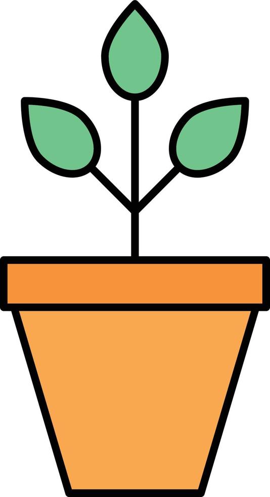 icono de vector aislado de planta que puede modificar o editar fácilmente