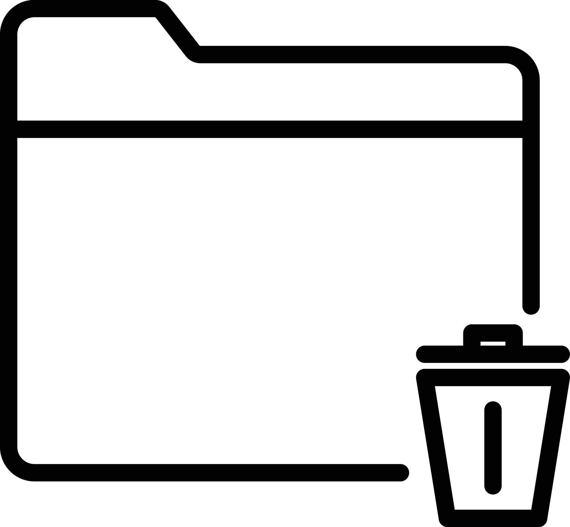 recycle bin folder Isolated Vector icon which can easily modify or edit
