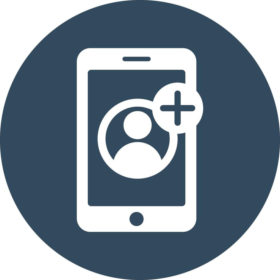 Add Mobile user Isolated Vector icon which can easily modify or edit