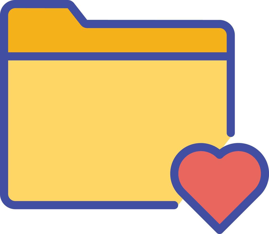 Heart folder Isolated Vector icon which can easily modify or edit