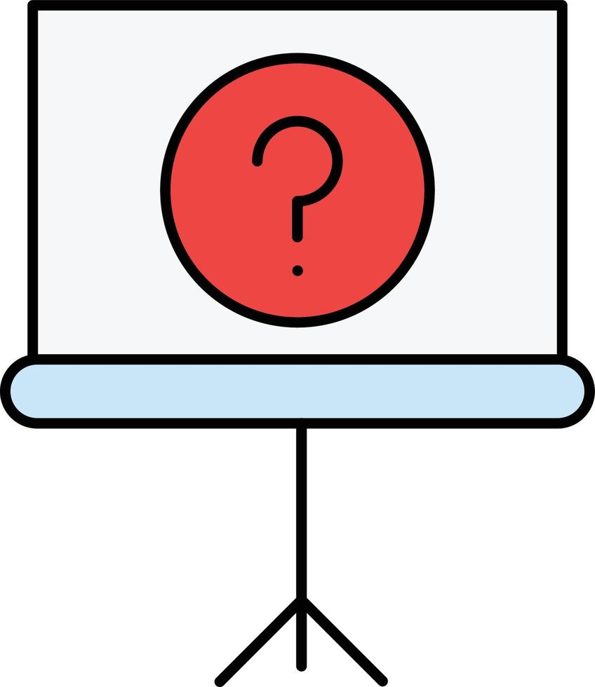 Presentation question Isolated Vector icon which can easily modify or edit