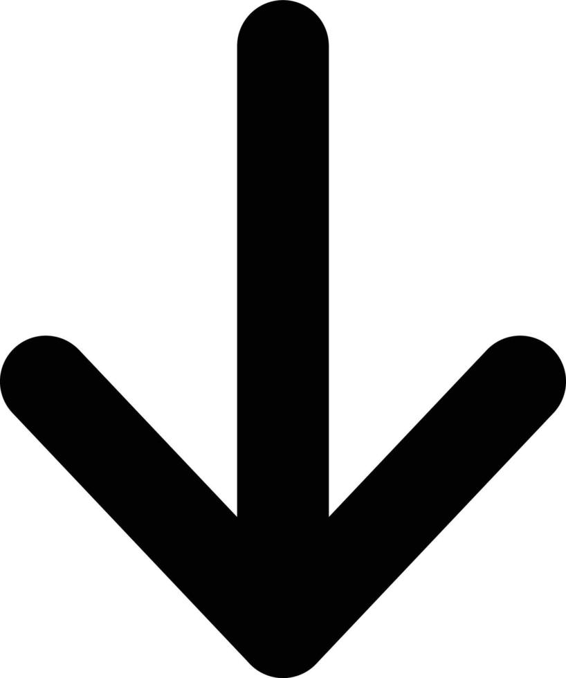 Down Arrow Vector icon that can easily modify or edit