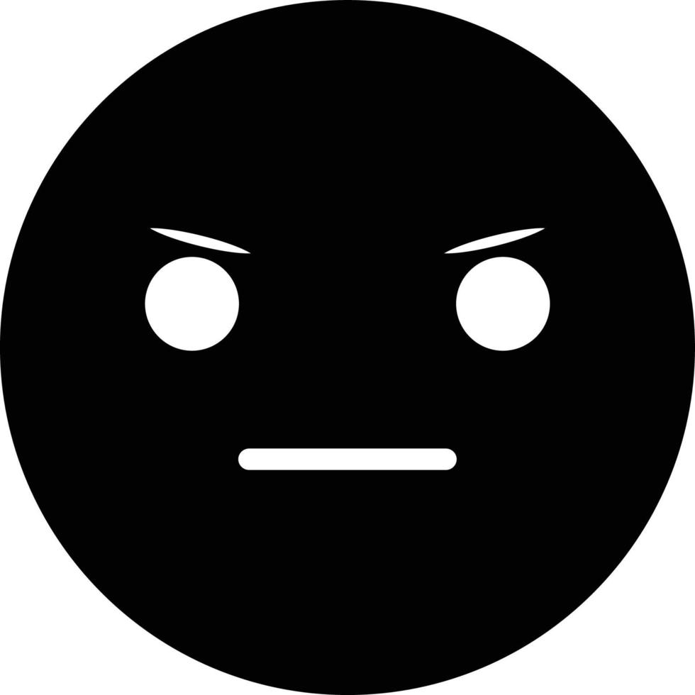 Angry Vector icon that can easily modify or edit