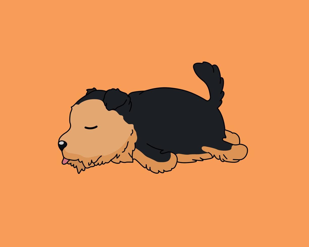 Cut dog's cartoon vector and illustration