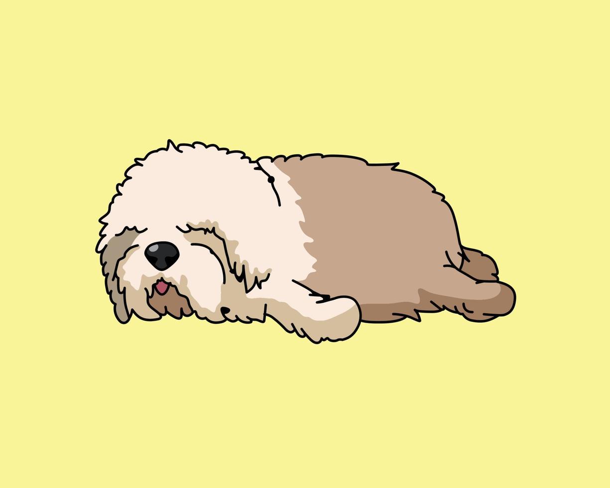 Cut dog's cartoon vector and illustration