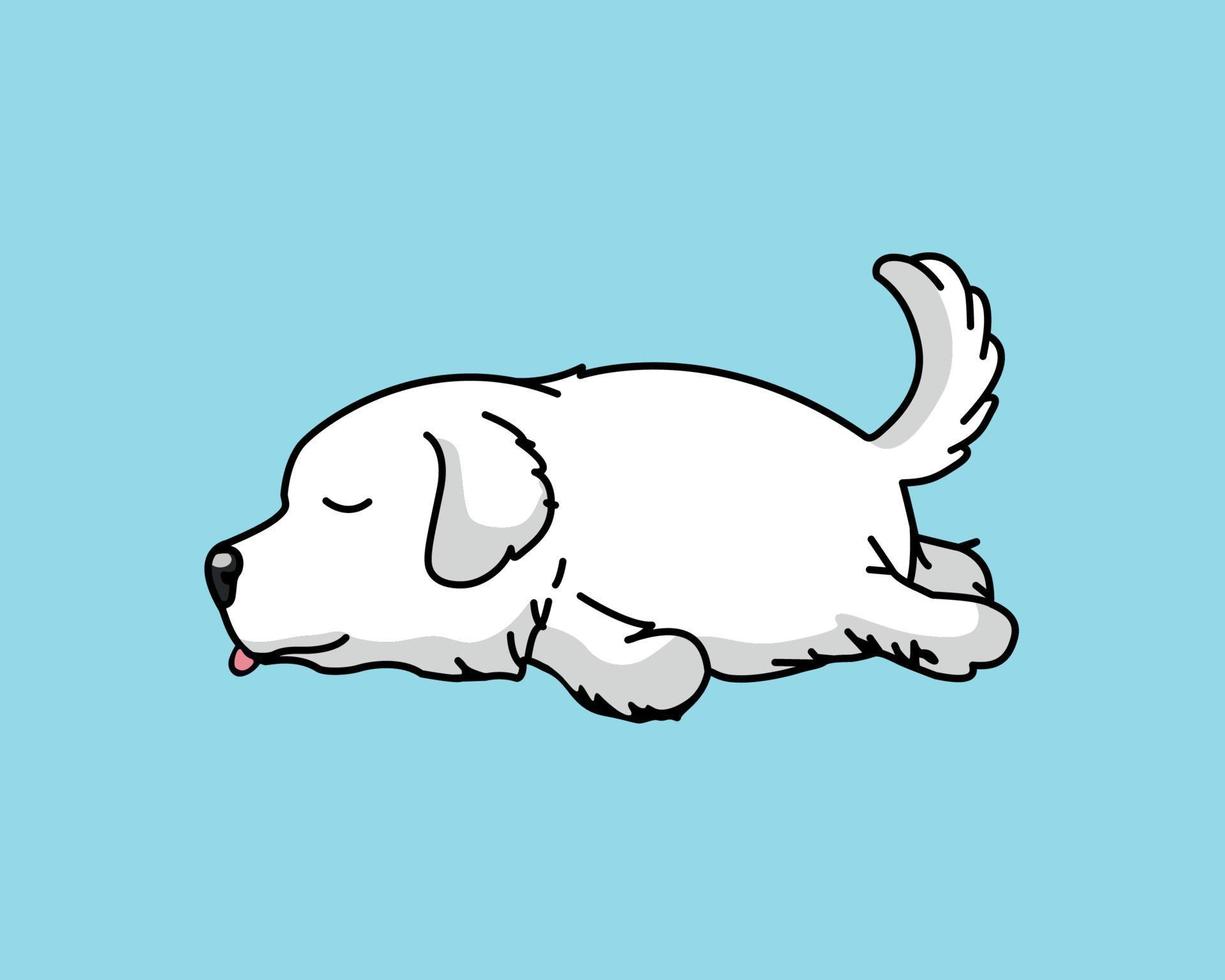 Cut dog's cartoon vector and illustration