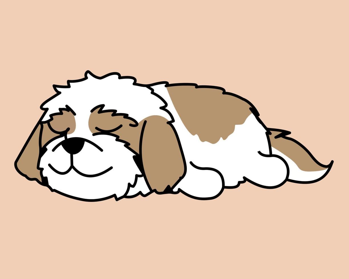 Cut dog's cartoon vector and illustration