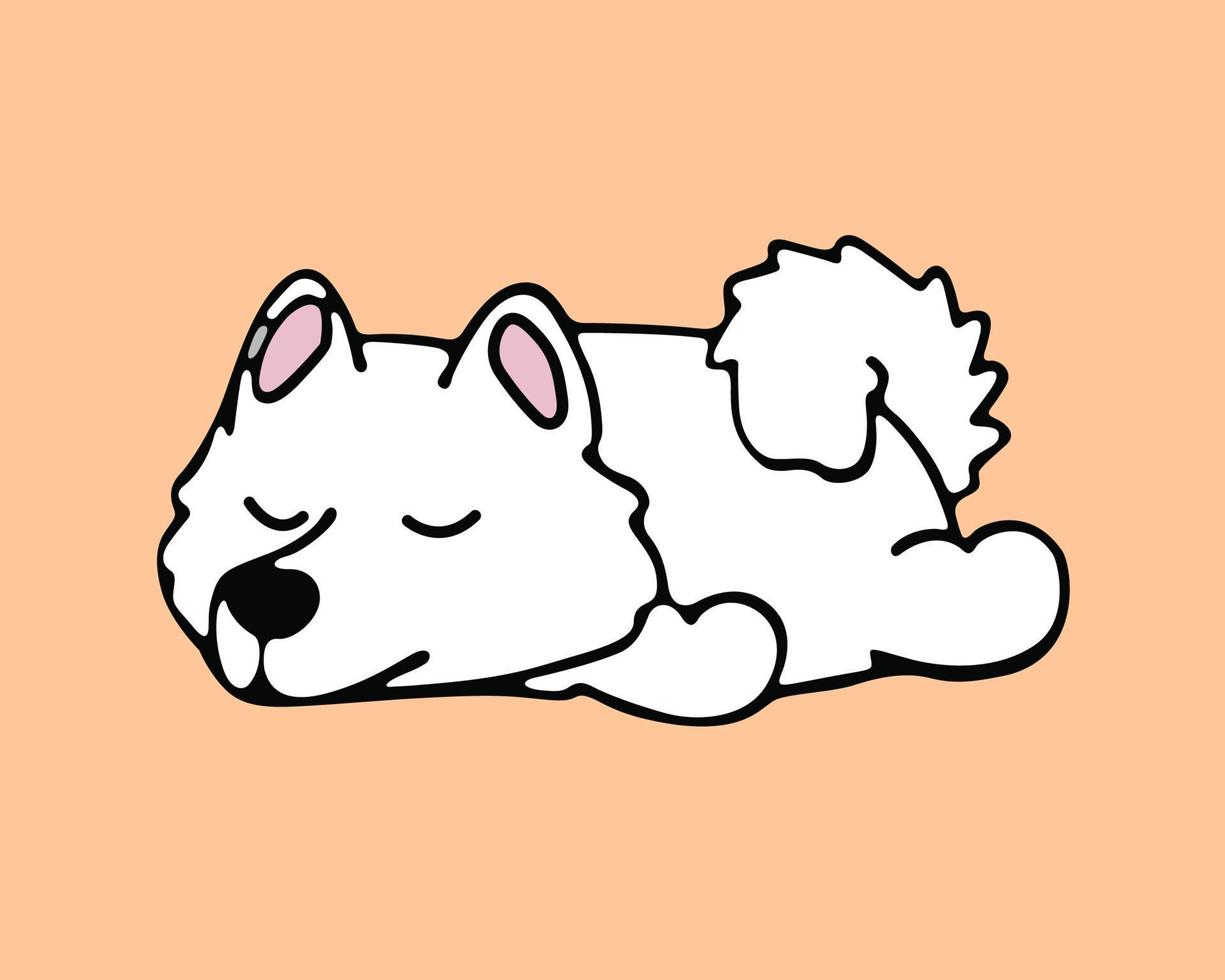 Cut dog's cartoon vector and illustration