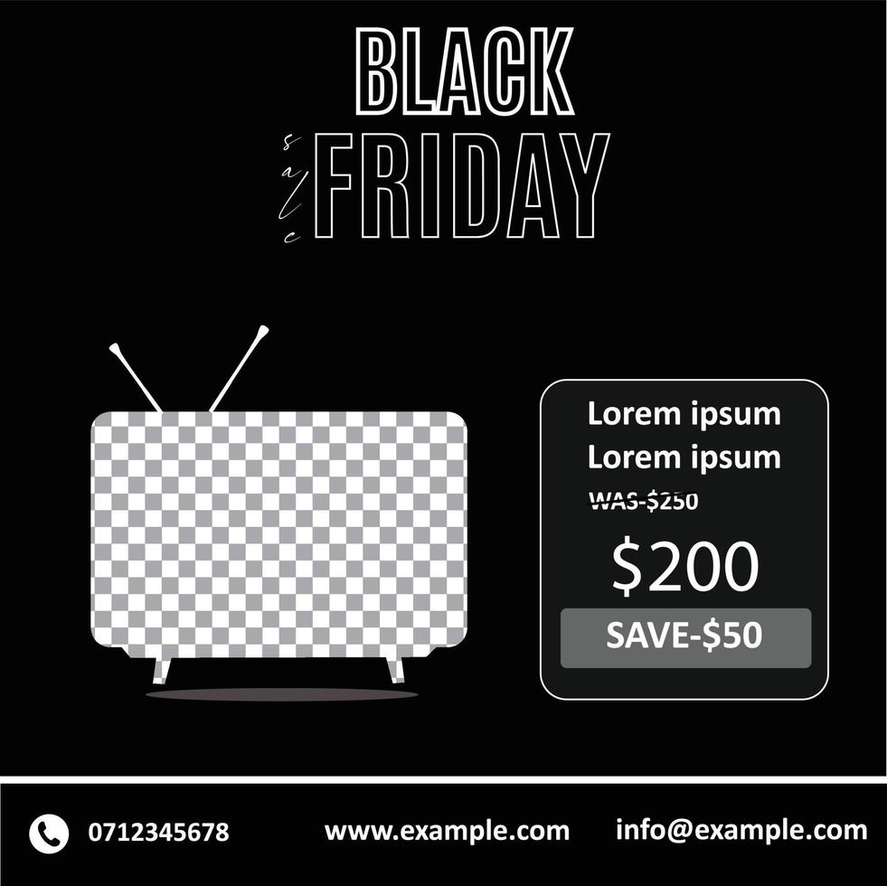 Black Friday Sale Banner vector