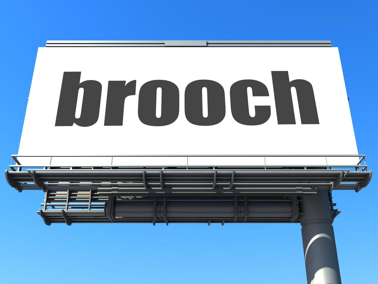 brooch word on billboard photo
