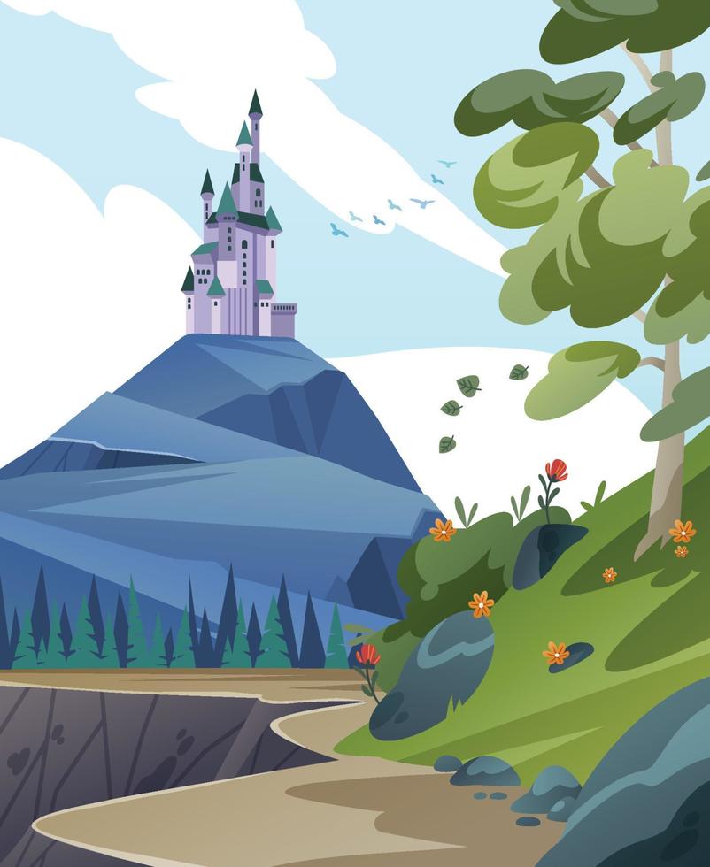 Royal Castle On The Hill vector
