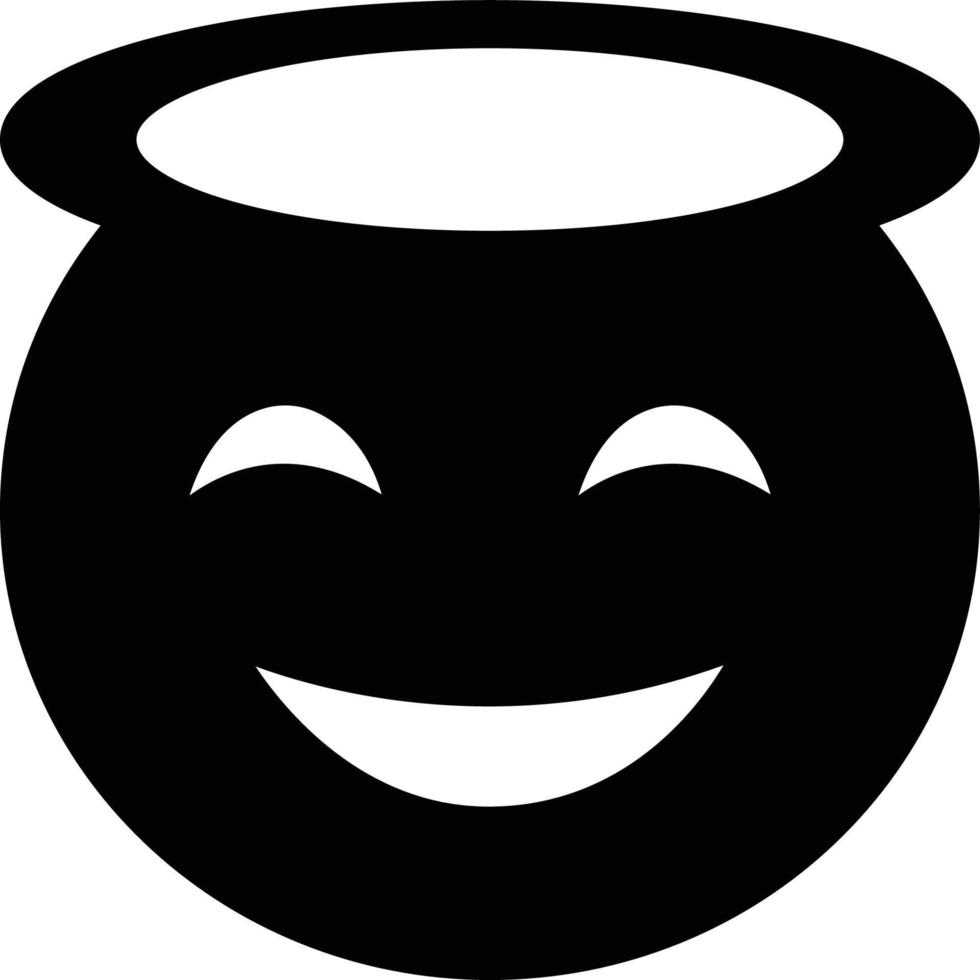 Blessed Emoji Vector icon that can easily modify or edit