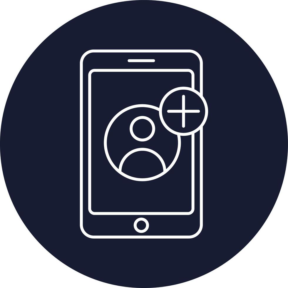 Add Mobile user Isolated Vector icon which can easily modify or edit