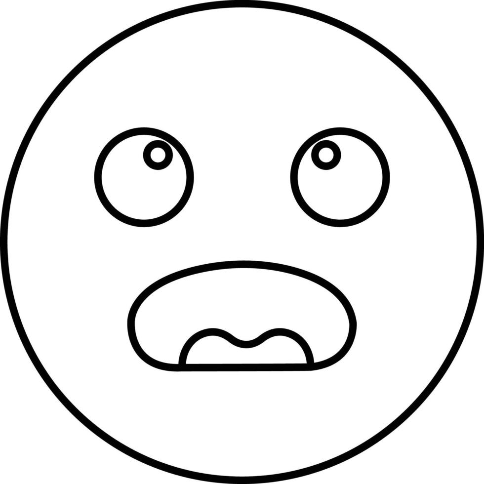 Surprised Emoji Vector icon that can easily modify or edit