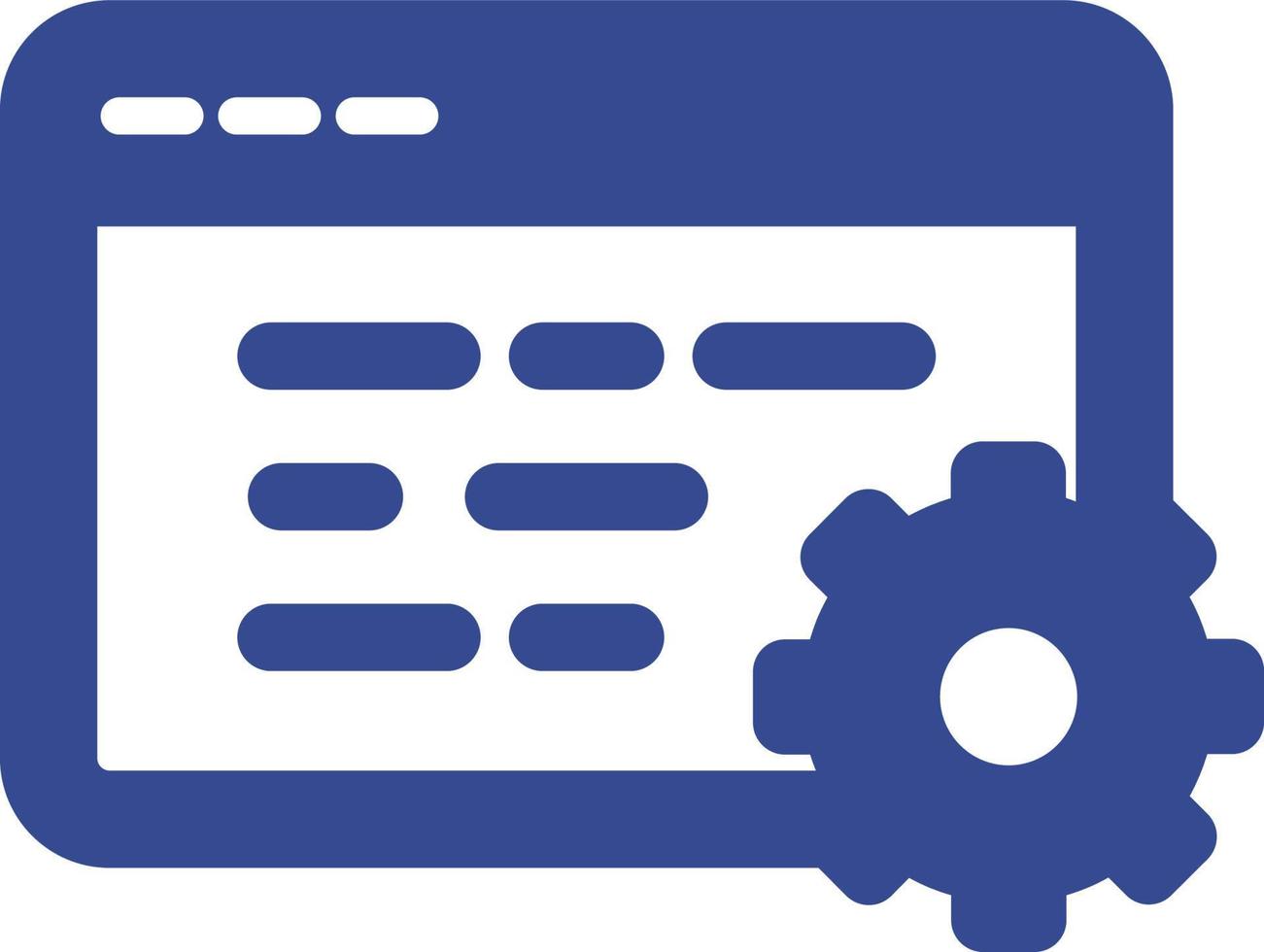 Browser setting Isolated Vector icon which can easily modify or edit
